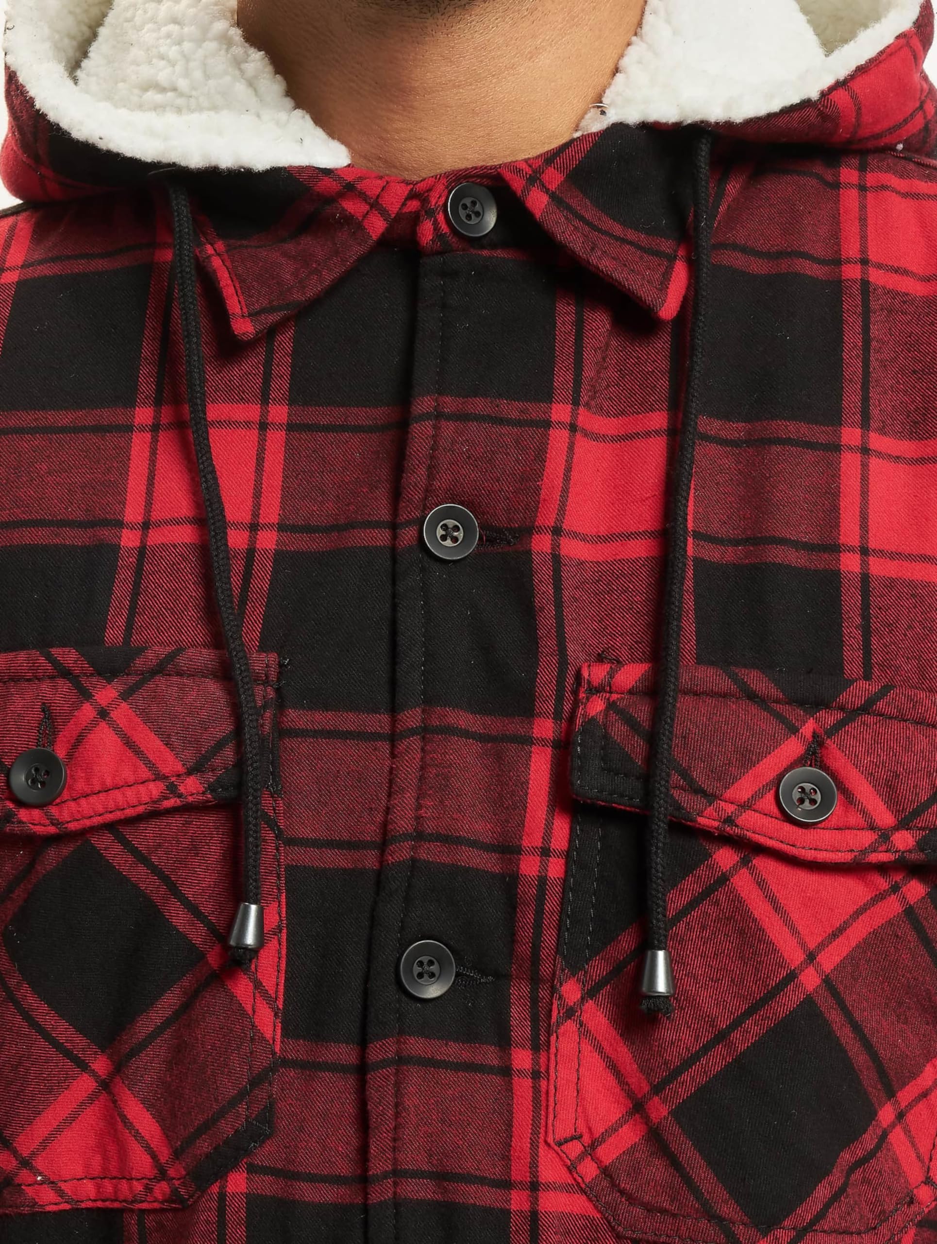 Brandit Kurtka polarowa z kapturem Mężczyźni Kurtka Lumberjacket Hooded