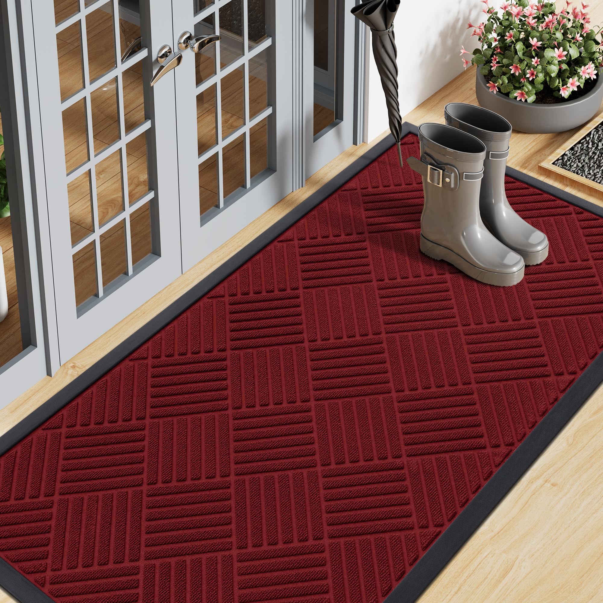 Smiry Front Door Mat - Durable Outdoor Doormat -24