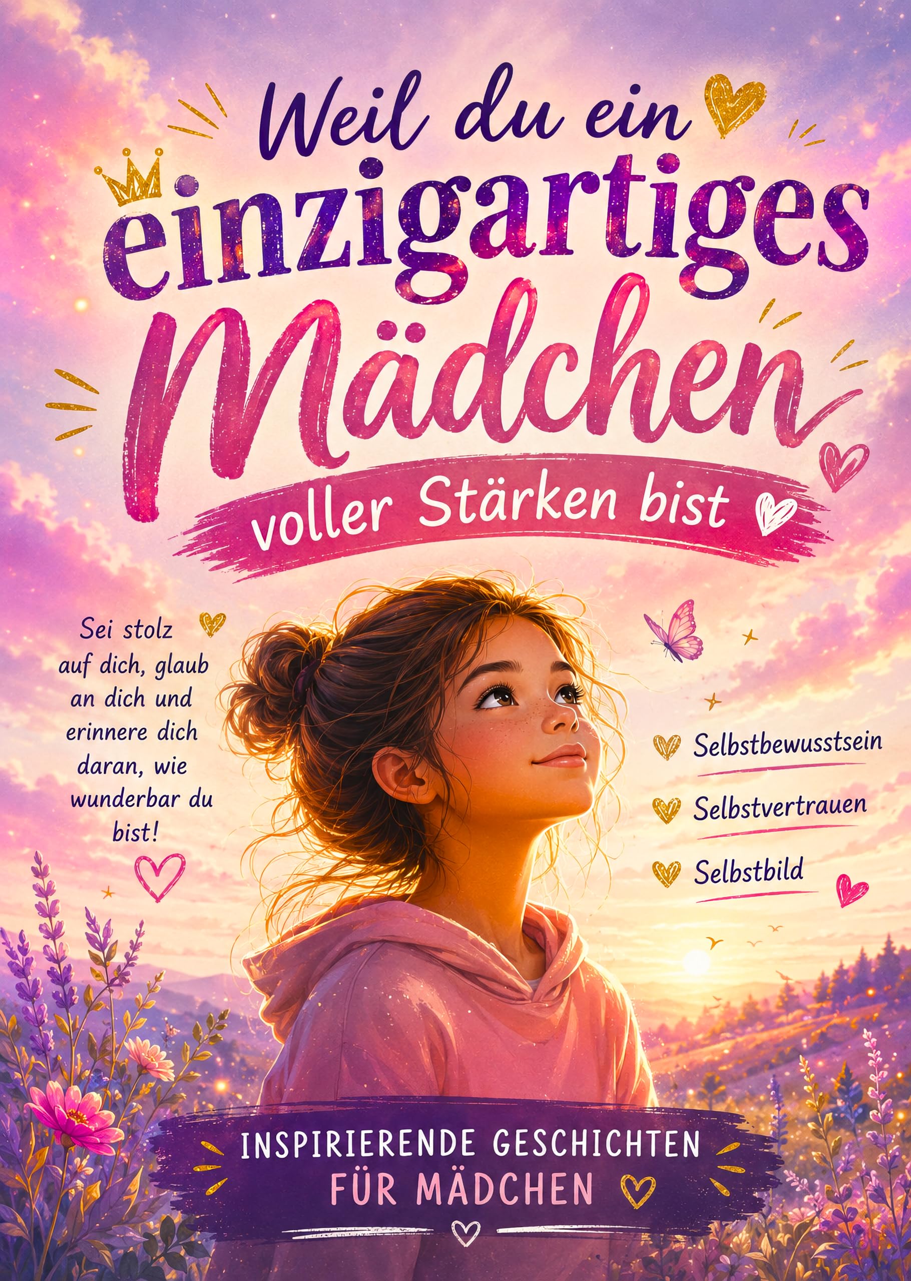 Weil du ein einzigartiges Mädchen voller Stärken bist: Inspirierende Geschichten für Mädchen zum Stärken von Selbstbewusstsein, Selbstvertrauen und Selbstbild (Geschenk für Mädchen)