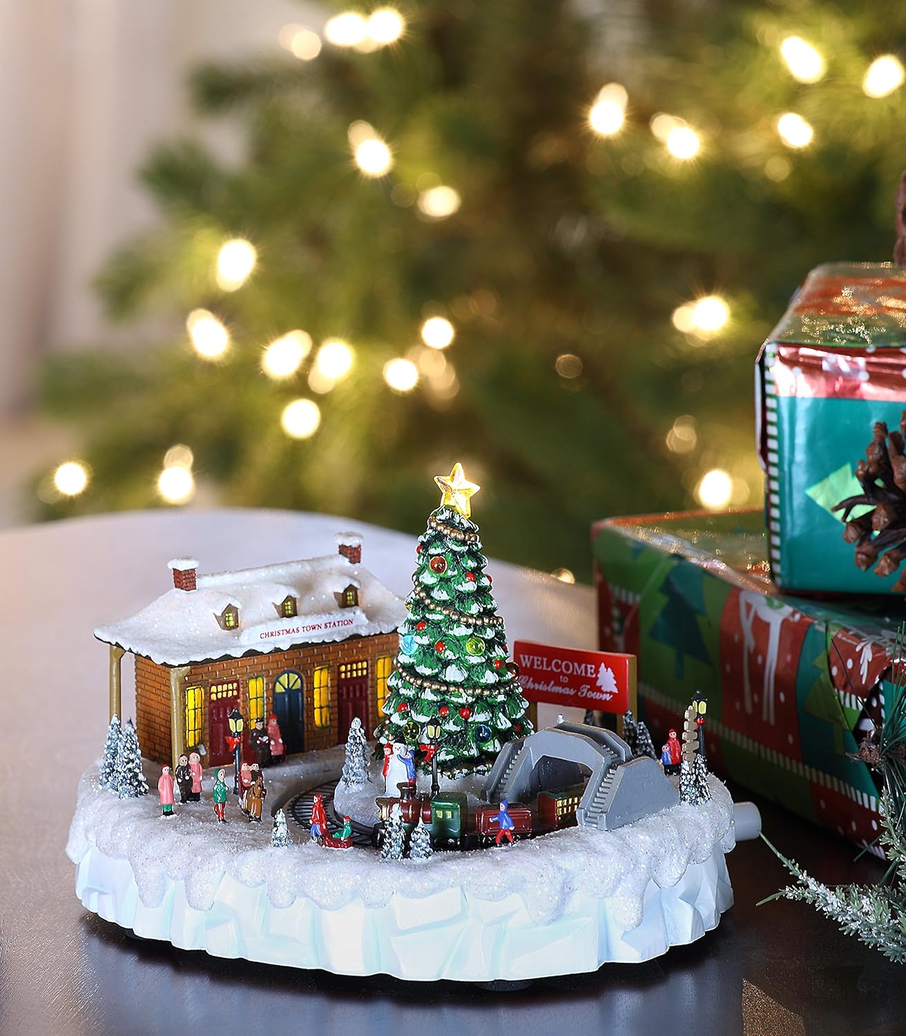 Icy Craft Christmas Town Station