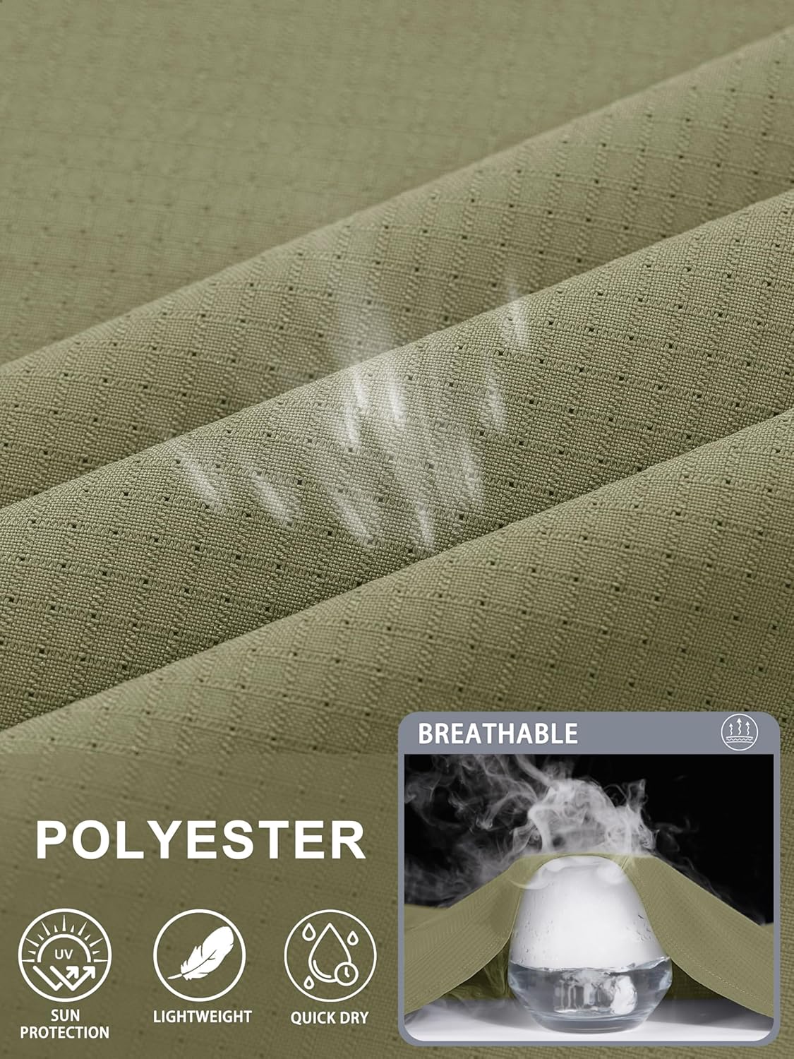 MAGCOMSEN Women's UPF 50+ Long Sleeve Fishing Shirts UV Sun Protection Quick Dry Button Down Safari Hiking Travel Shirts - Image 7