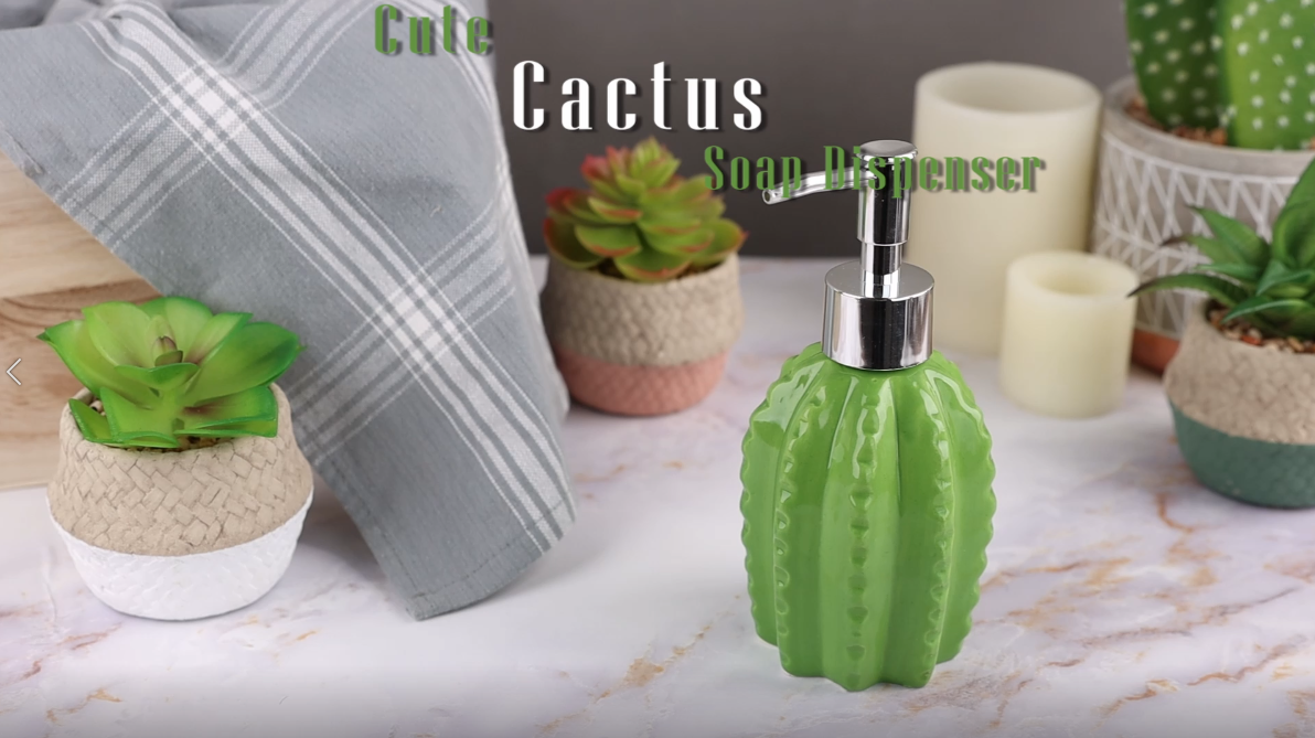 Amazon.com: Novelty Soap Dispenser- Cactus Soap Pump for Home and Kitchen  Decor : Home & Kitchen