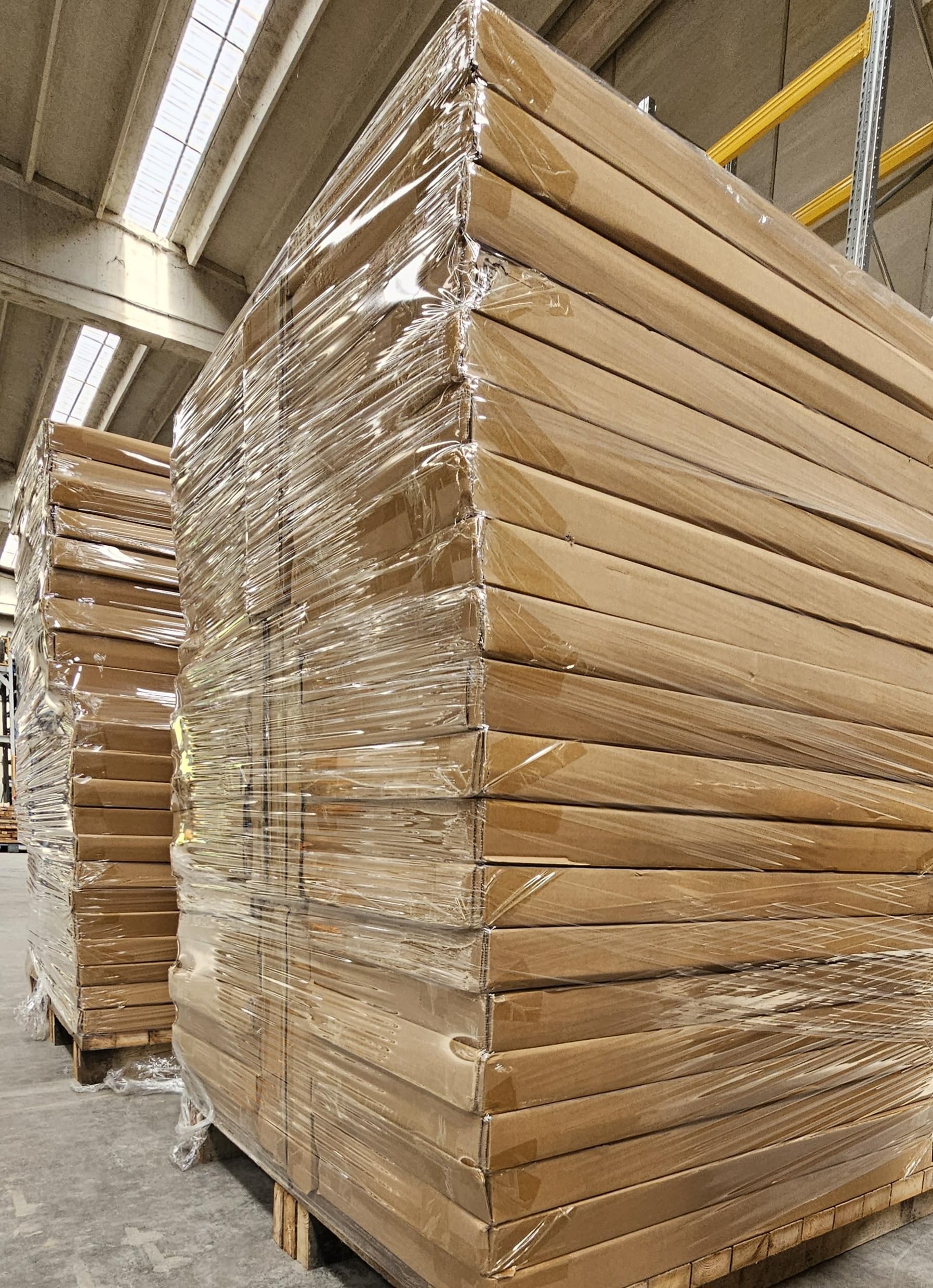 Set di 2 Scaffali in Metallo Zincato e MDF Per Carichi Pesanti Portata 875 kg Con 5 Ripiani Regolabili da 175 kg Per Garage, Magazzini, Cantine 180x90x40 cm