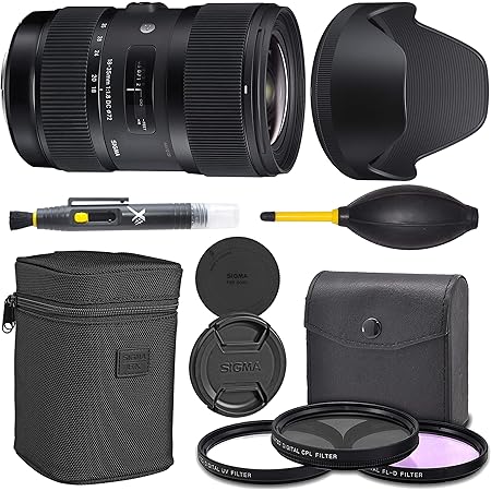 Amazon Com Sigma 18 35mm F 1 8 Dc Hsm Art Lens For Canon Ef 210 101 Aom Pro Starter Bundle Kit International Version Camera Photo
