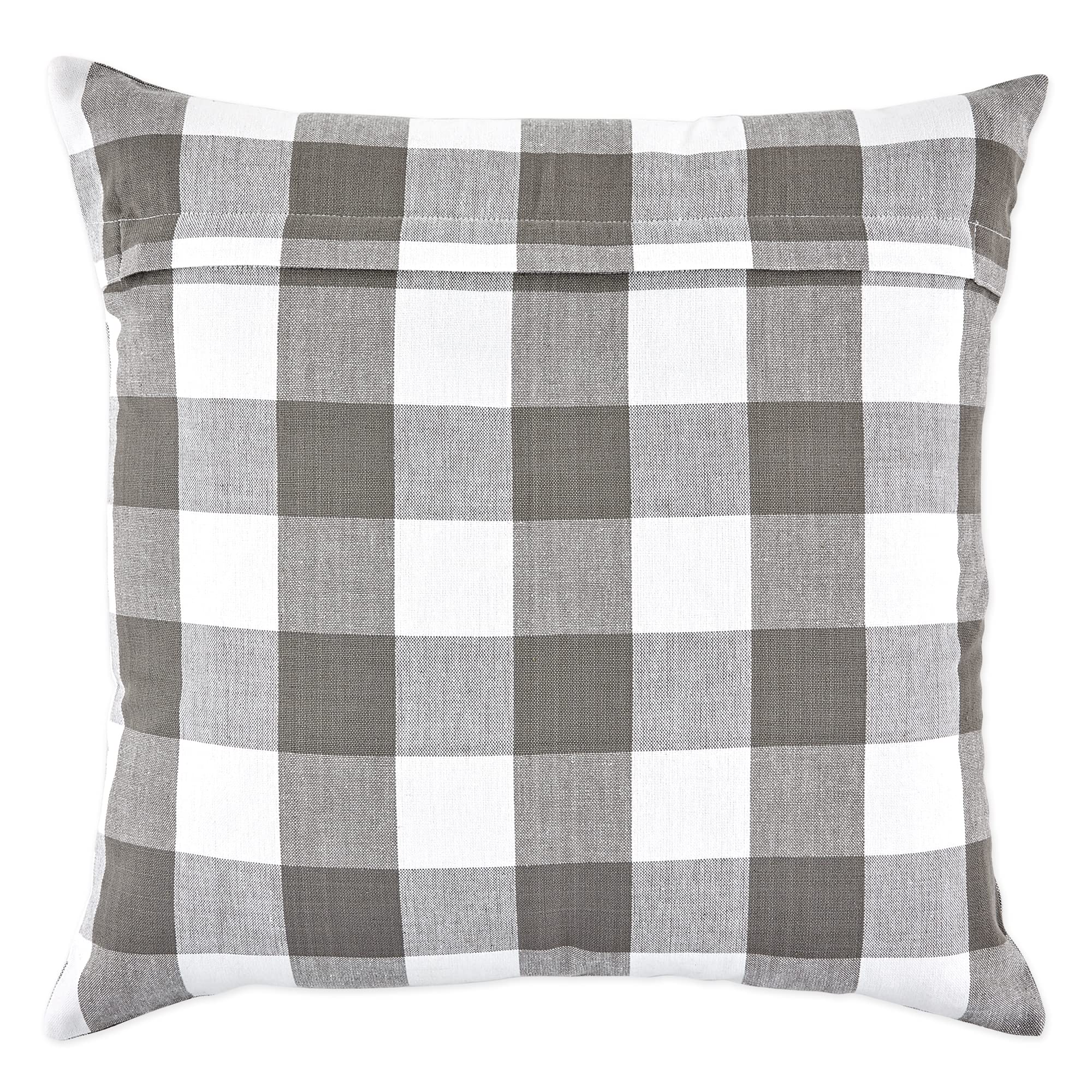DII Pillow Cover, Fabric, Gray/White, Square_18_inches, 46 x 46 cm (Pack of 4) - Image 2