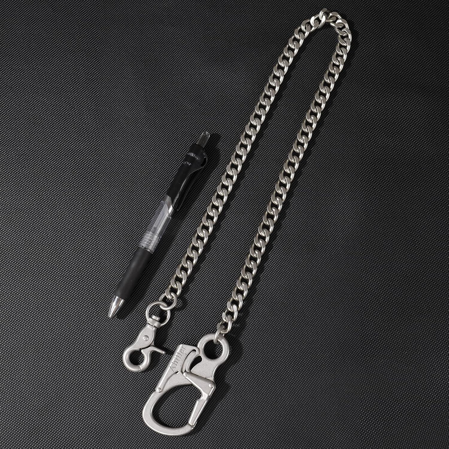 Ahiller Biker Wallet Chain, Heavy Duty Pocket Chain with Round Clasp, Men Chains for Keys, Jeans, Pants, Purse and Handbag