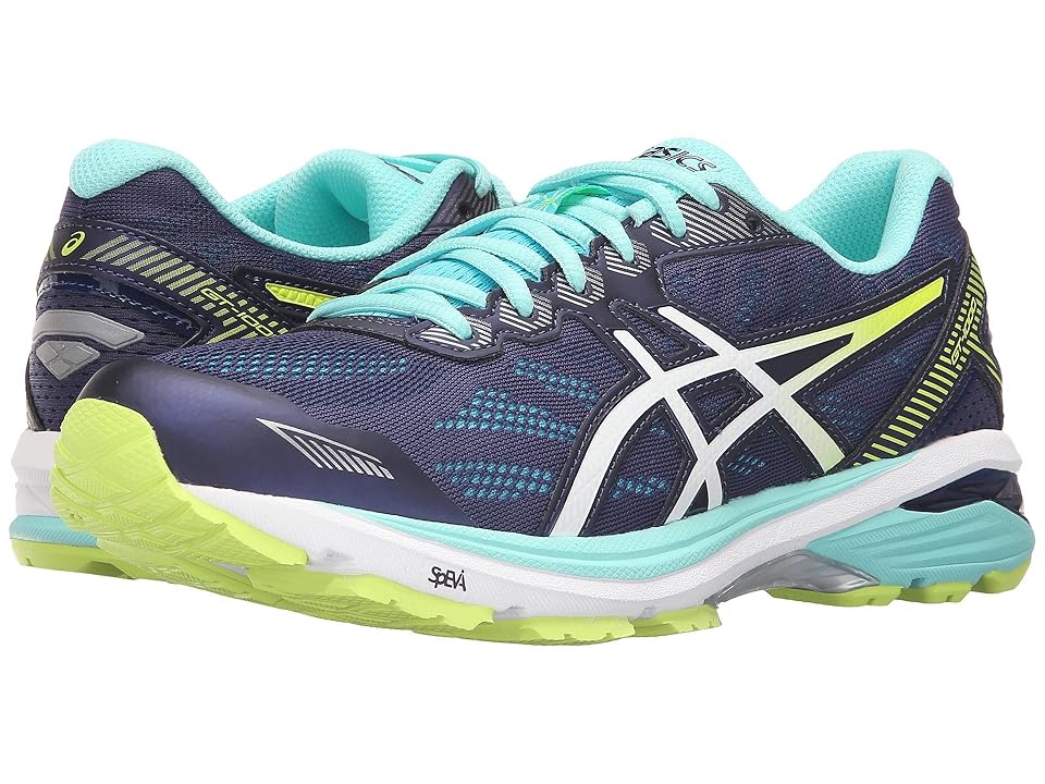 

ASICS GT-1000 5 (Indigo Blue/White/Safety Yellow) Women's Running Shoes