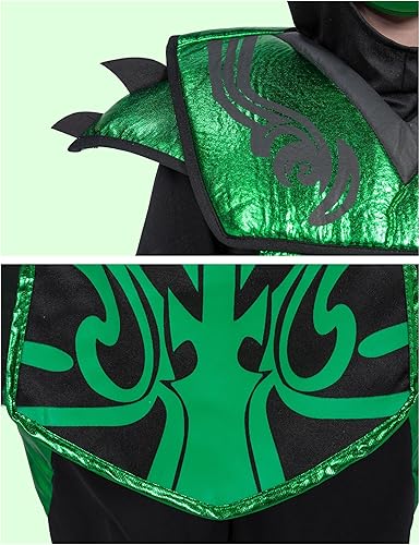 Miniatura 5 de Spooktacular Creations Disfraz de ninja para niños, disfraz de ninja con accesorios de ninja, juguetes para disfraz de Halloween