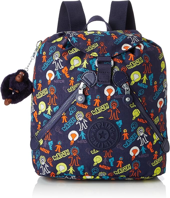 kipling BUSTLING Medium Sized Drawstring Backpack Bright Light Backpacks