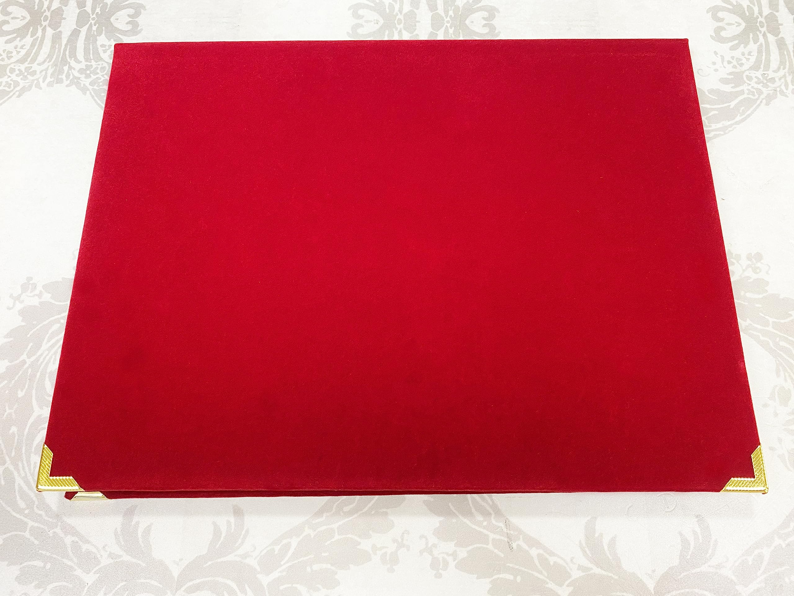Regalo Matrimonio | Targa per Matrimonio | Pergamena Dorata in Alluminio su Cofanetto Velluto Rosso | Regalo Sposi