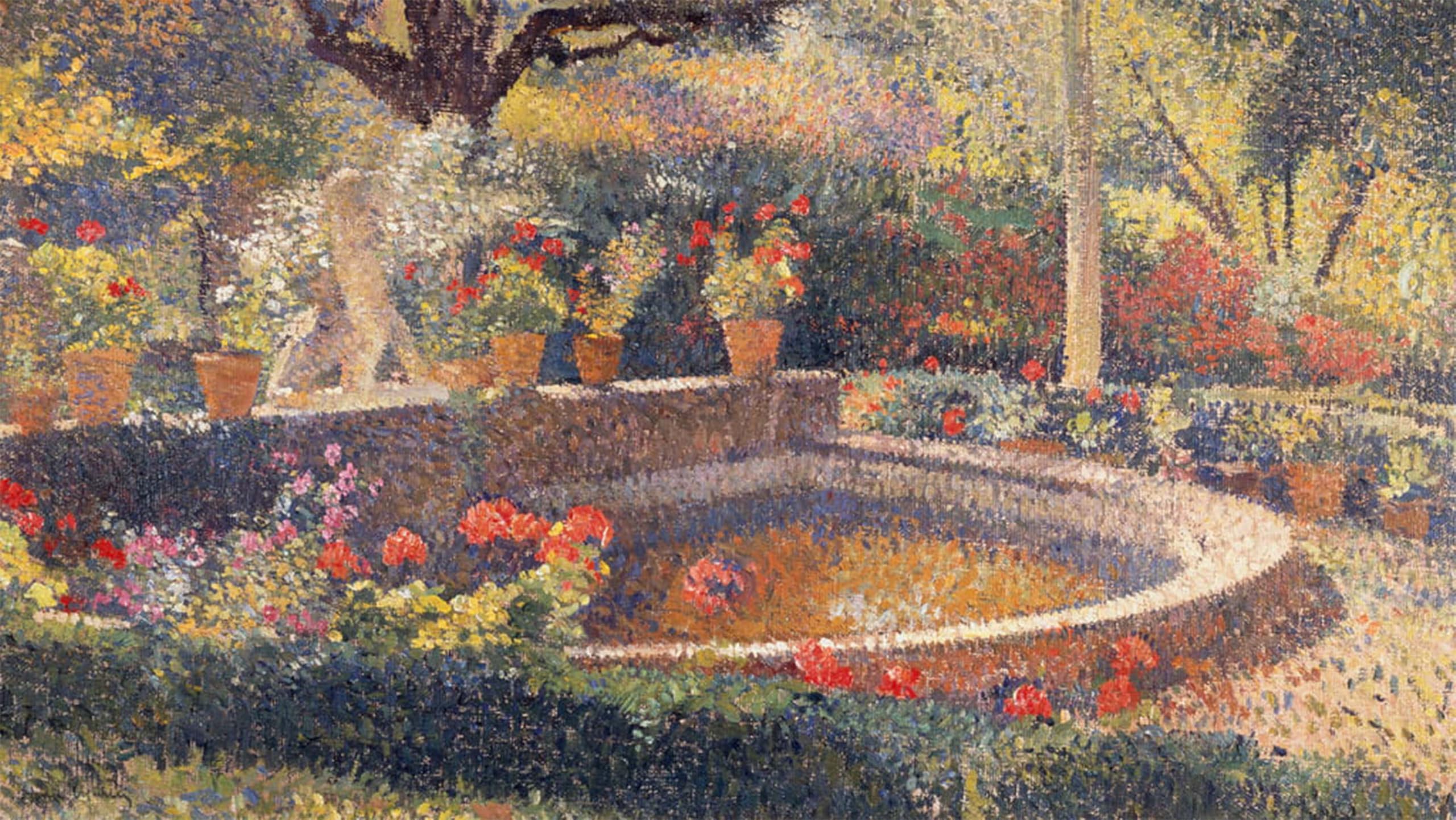 Lienzo el estanque central de Henri para decorar salones 5