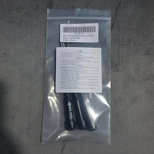 Miniatura 7 de Juego de 3 destornilladores Pentalobe, Uacen 5 Point 0.8 1.2 1.5 Juego de destornilladores de precisión o P2 P5 P6 o TS1 TS4 TS5 para Apple iPhone,