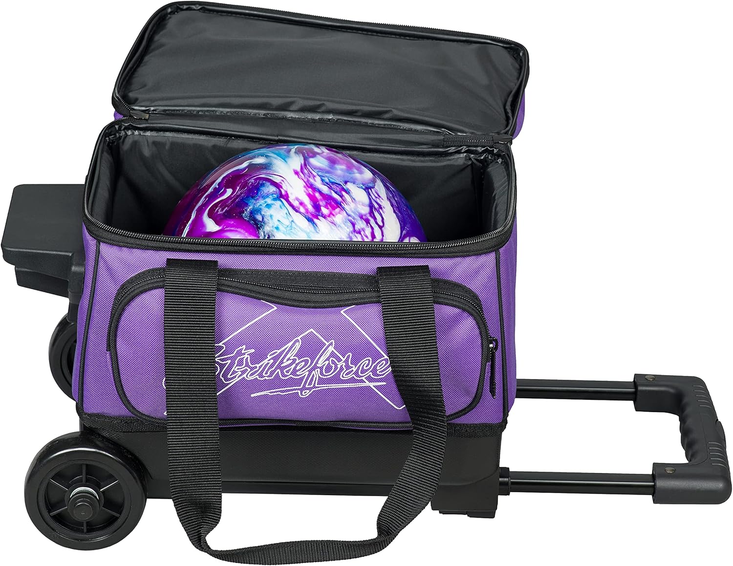 KR Strikeforce Hybrid Bowling Ball Single Roller Holds One Ball, Pair of Shoes and Accessories