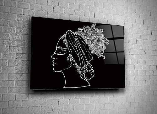 Miniatura 2 de Genericc Estatua de Femida en blanco y negro para decoración del hogar