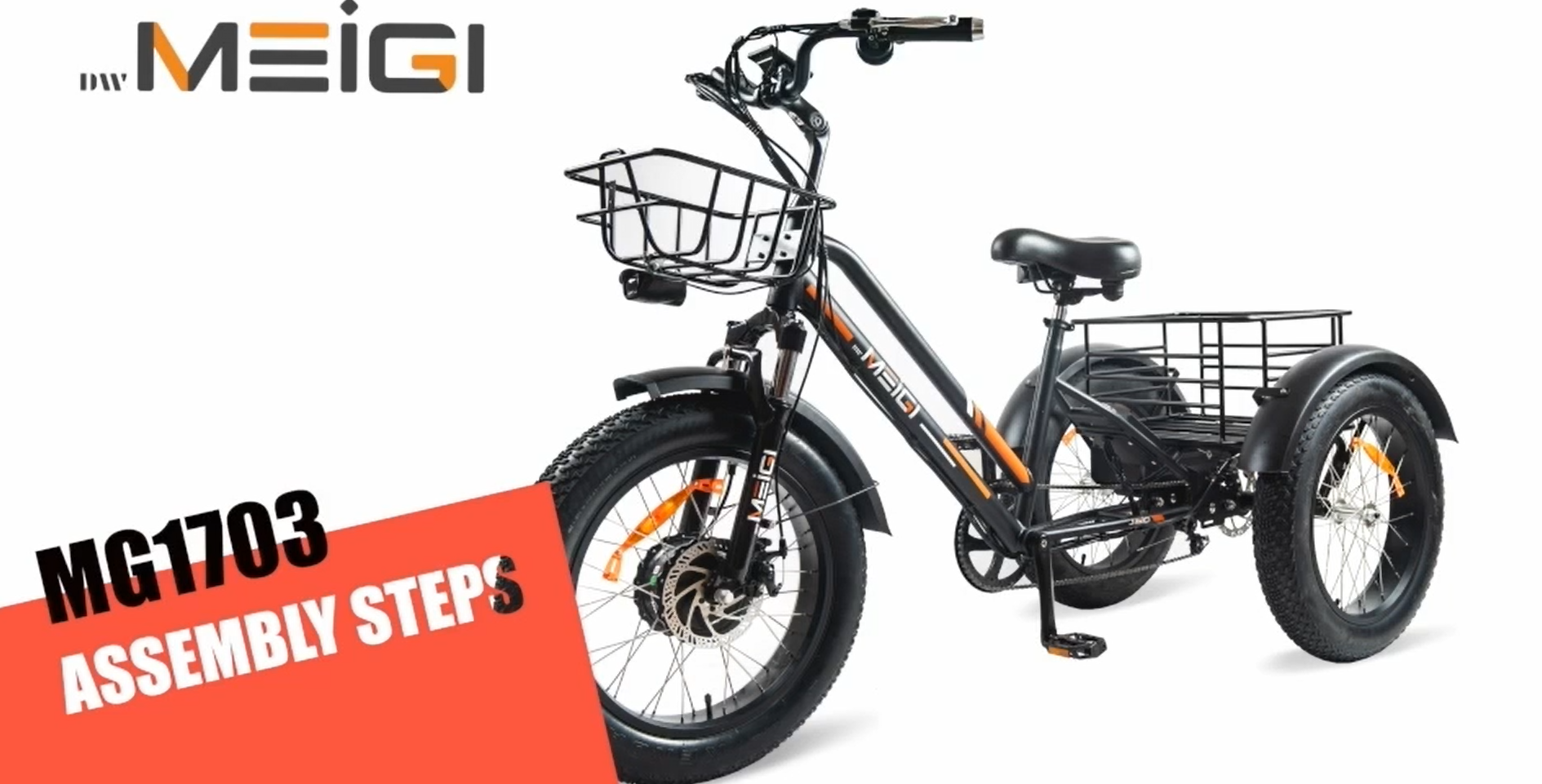 DWMEIGI 3 Wheel Electric Bike