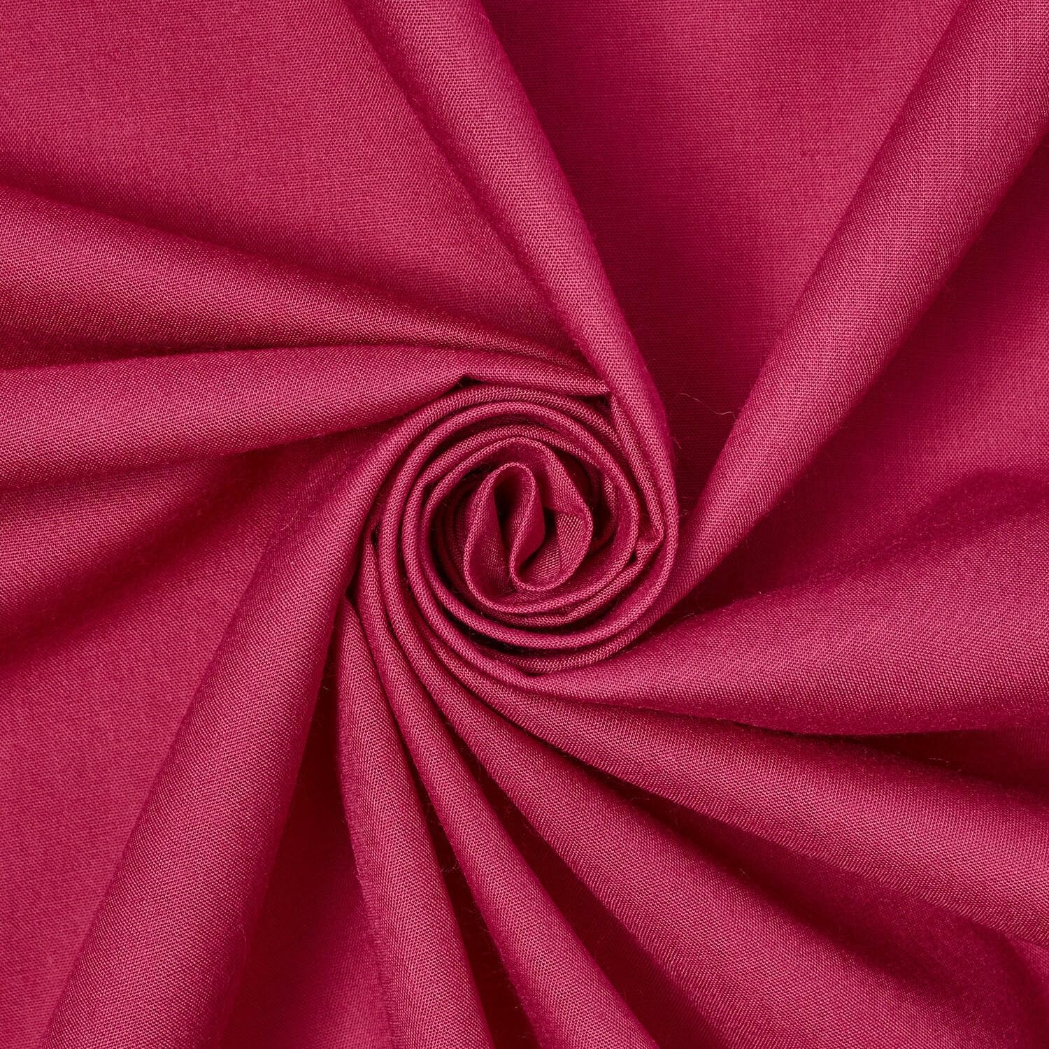 Cotton Polyester Broadcloth Fabric Premium Apparel Quilting 45" (10 Yard, Neon Fuchsia)