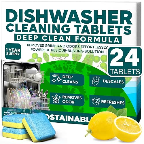 Sudstainables Dishwasher Cleaner Tablets 24 Count