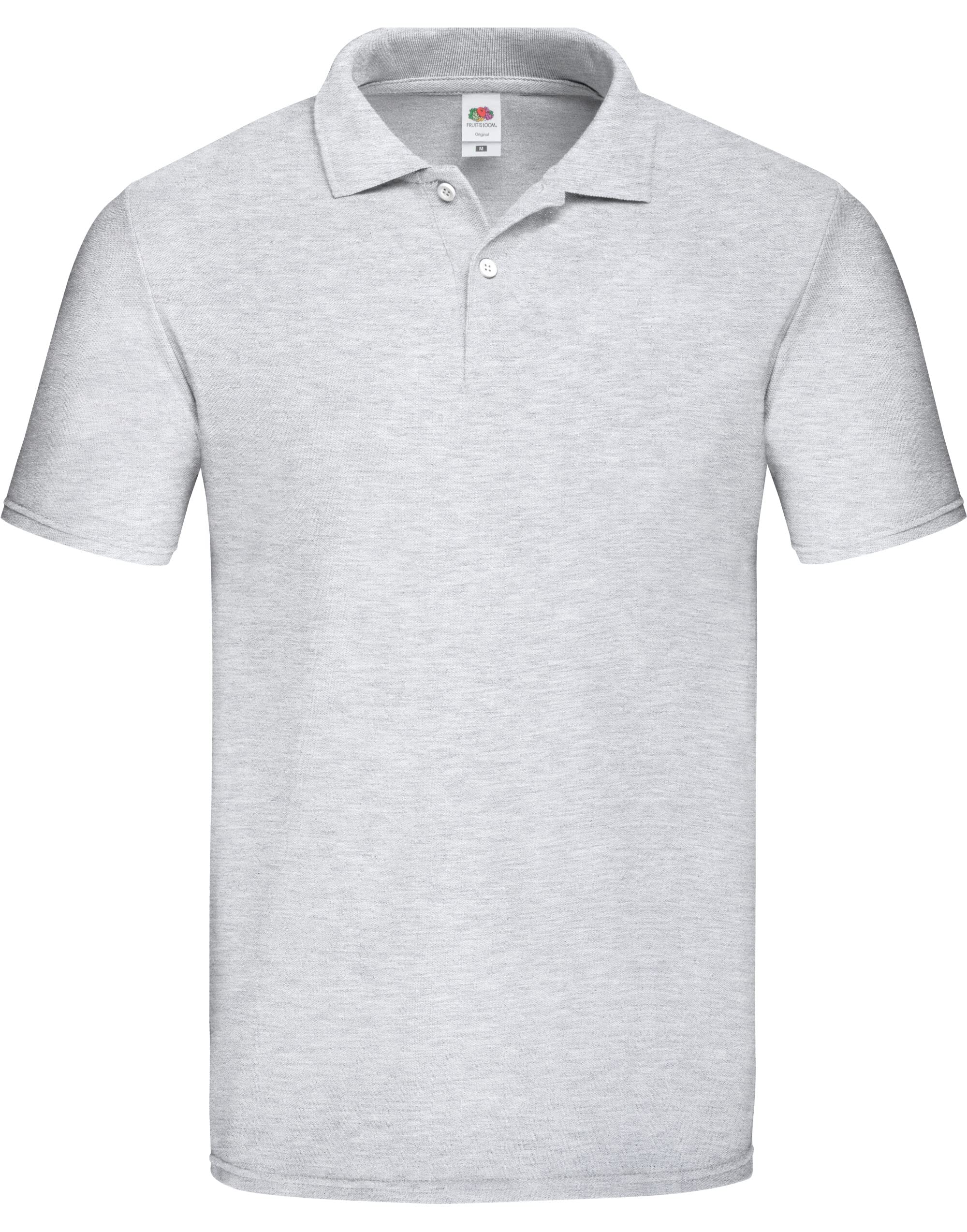 Fuit of The Loom 63050 Original Polo Shirt - Heather Grey - 2XL