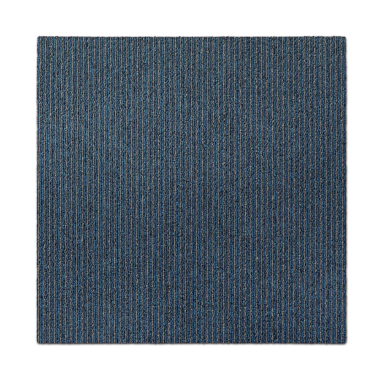 casa pura Dalle Moquette Sol - Revêtement Intérieur | Dalles de Moquette Acoustique | Pour Bureau & Maison | Tapis 50x50cm | Bleu-Gris / 24 Pièces - 6m²