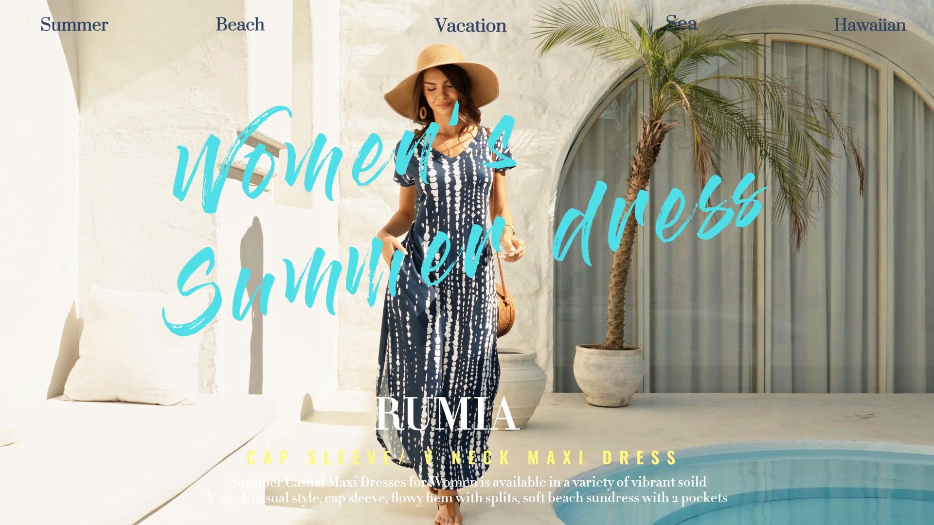 RUMIA Summer Casual Maxi Dresses for Women- Women's V Neck Cap Sleeve Long Sundress with Pockets Beach Vacation Army Green at Amazon Women's Clothing store RUMIA Summer Casual Maxi Dresses for Women- Women's V Neck Cap Sleeve Long Sundress with Pockets Beach Vacation Army Green at Amazon Women's Clothing store