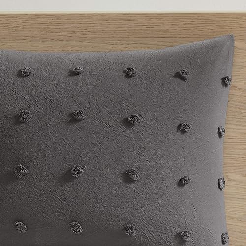 Miniatura 17 de Urban Habitat - Juego de edredón 100% algodón Jacquard, cobertura de edredón para todas las estaciones chic que proporciona un acento desgastado de