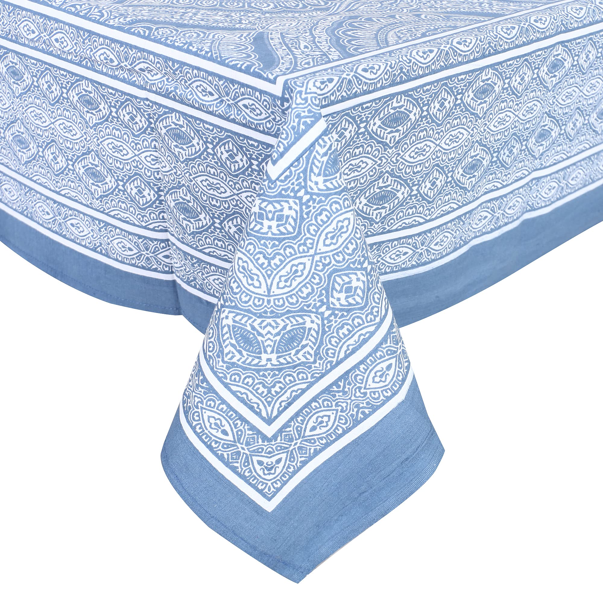 Texstylers Blue Abstract Jaipuri Printed Rectangular Pure Cotton 6 Seater Table Cloth Cover (B0BG2Z8S9L) Amazon Price History, Amazon Price Tracker