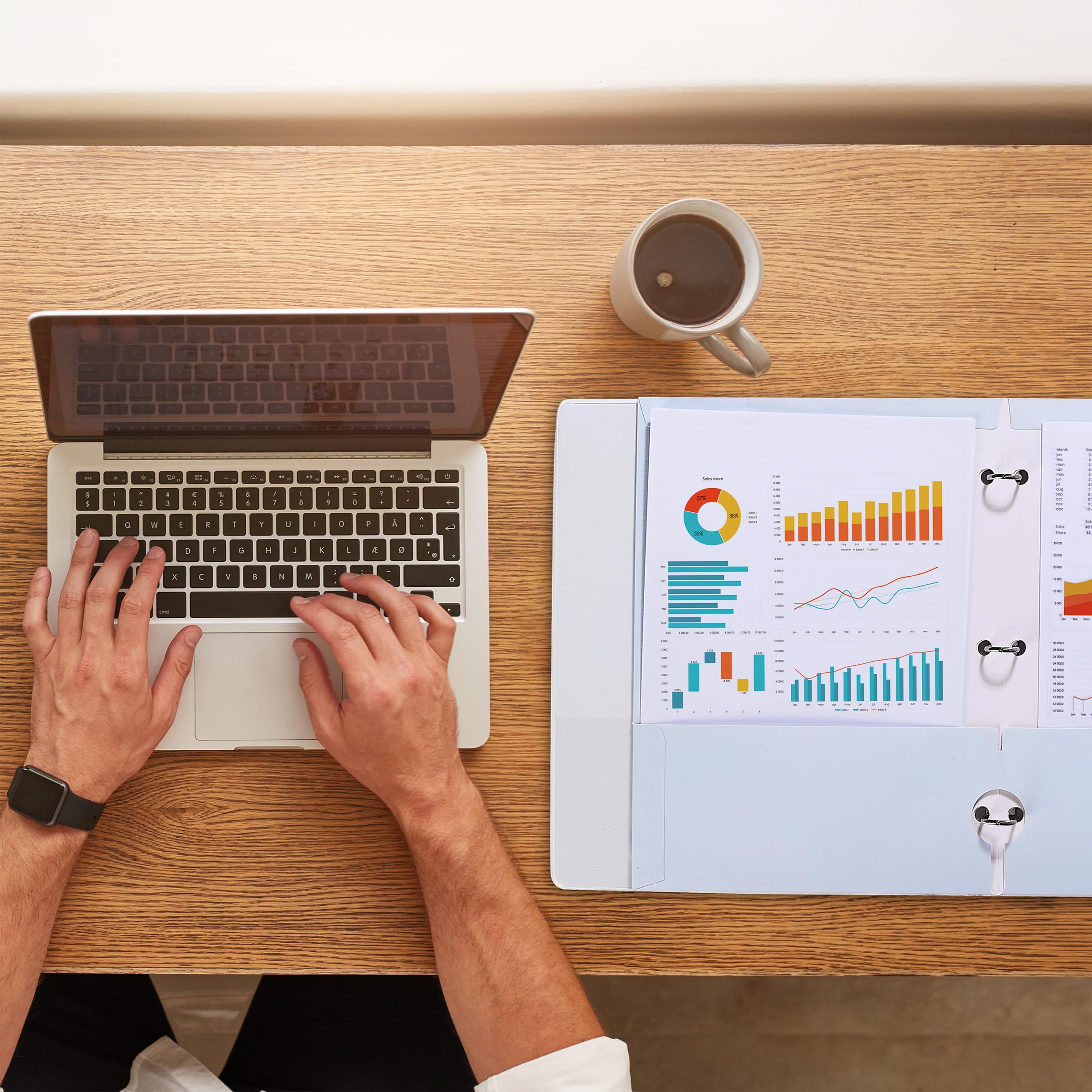 Mr. Pen- Pocket Folders, 4 Pocket, 4 Pack, Pastel Colors, Folders with Pockets 3 Hole Punched, Folder, Binder Folder: Pastel 4 Pack