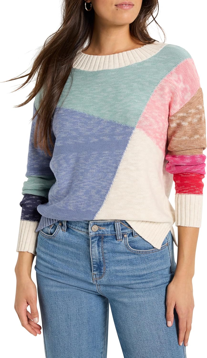 NIC+Zoe Womens Color Crossing Sweater - Image 2