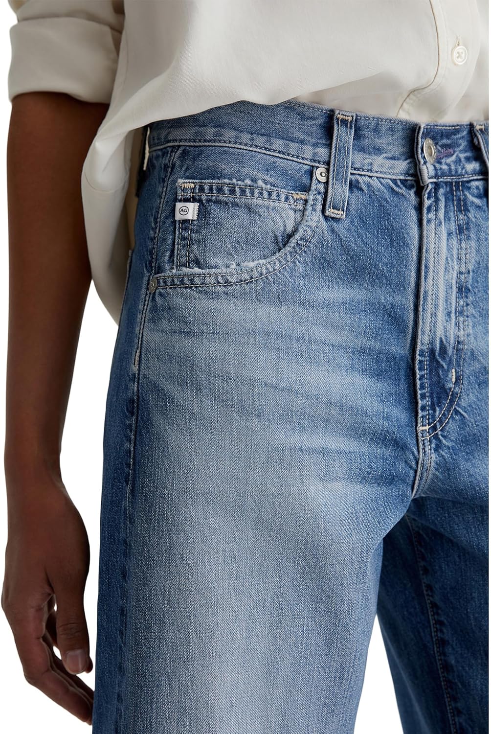 AG Womens Hattie High Rise Crop Barrel - Image 4