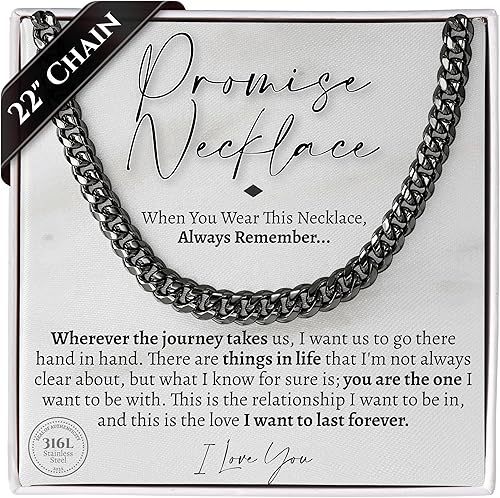 You This Much Promise Cuban Chain Necklace - Camping Gifts For Boyfriend