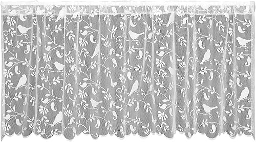 Heritage Lace Bristol Jardín Tier, 60by 24-Inch, color blanco by HERITAGE LACE