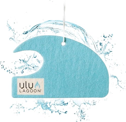 Miniatura 12 de Ulu Lagoon Cera para Surf con Aroma de Coco Mini Ola Ambientador (Retro) Aloha,Aves del paraíso,Negro -,Negro Palms,Cuadros negros