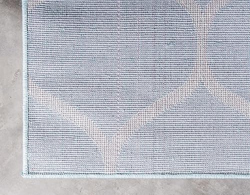 Miniatura 231 de Rugs.com Lattice Frieze Collection Alfombra – 4 x 6 pies, alfombra mediana negra perfecta para salas de estar, comedores grandes, planos abiertos