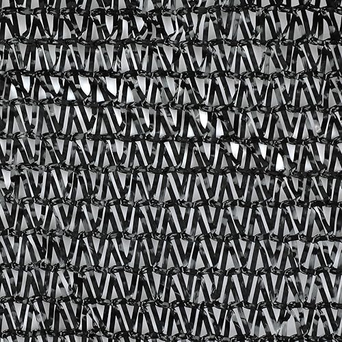 Miniatura 2 de Smartelf - Pantalla para bloquear el sol, de tela, para invernadero, filtro resistente a rayos UV, malla de lona, borde con cinta y arandelas, negra