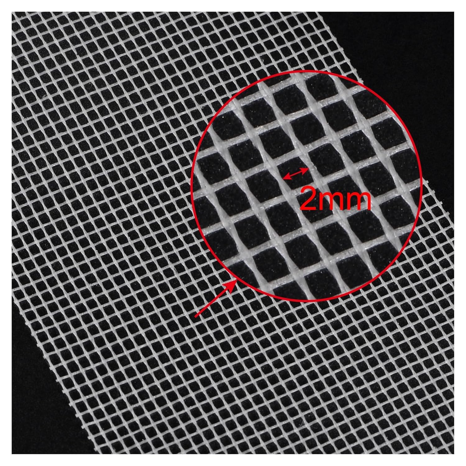 200mmx30m Fiberglass Drywall Joint Tape Self-Adhesive Glass Fiber Repair Patch Wall Hole Crack Mesh Size 2mm