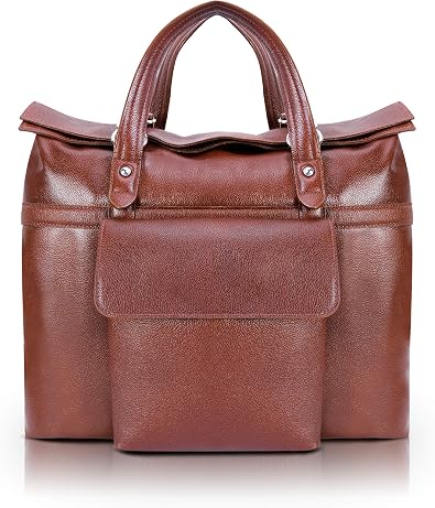 McKLEIN 17" Leather Roll Top Laptop Briefcase- EDGEFIELD