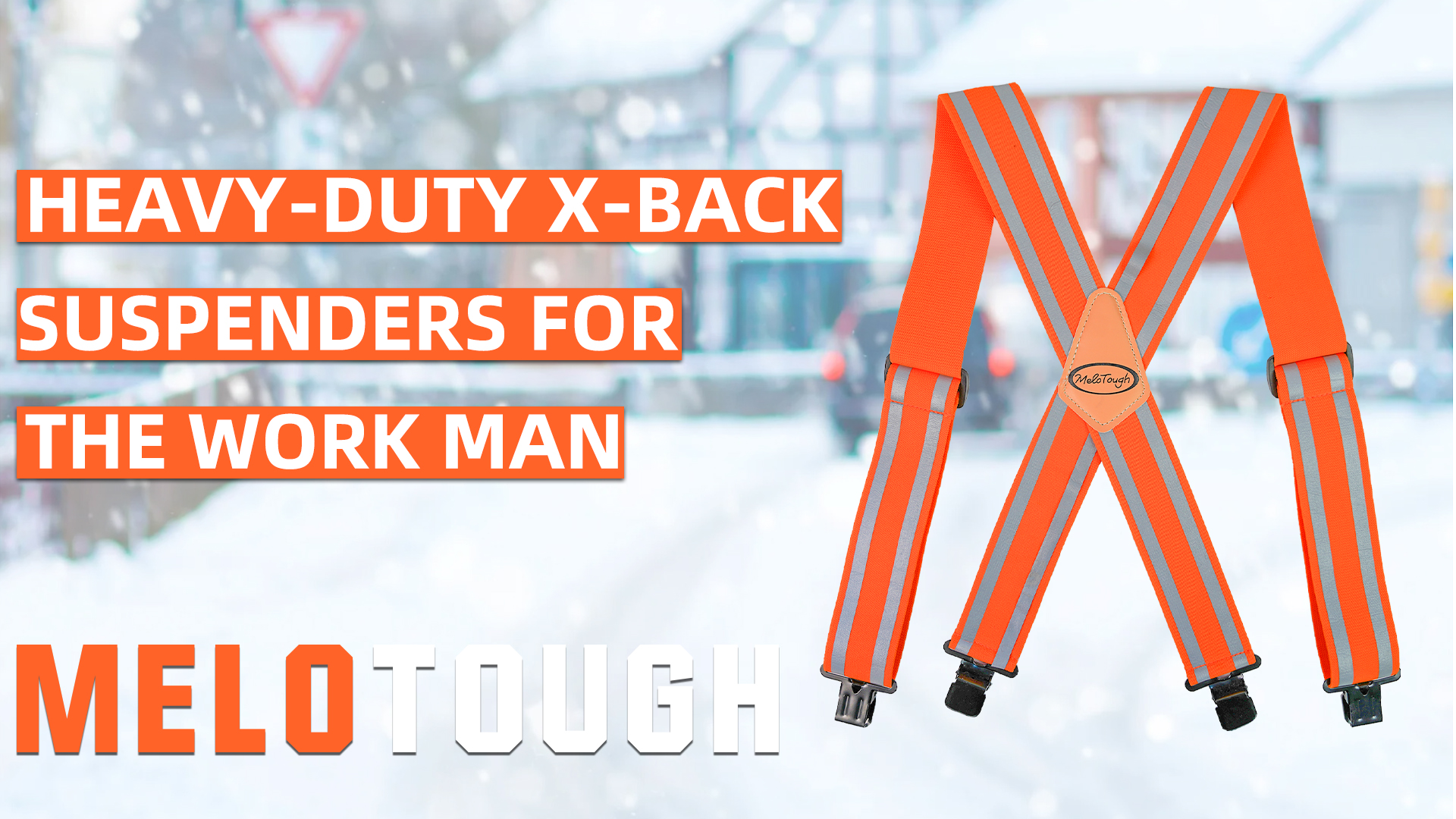 MELOTOUGH Reflective Safety Suspenders|Work Suspenders with Hi Viz