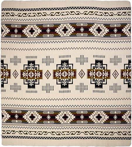 Miniatura 3 de QISU Manta de lana  Grande, hermosa, cálida, abigarrada, hecha a mano en Ecuador por artesanos locales  94 x 78 pulgadas  Ultrasuave, hipoalergénica