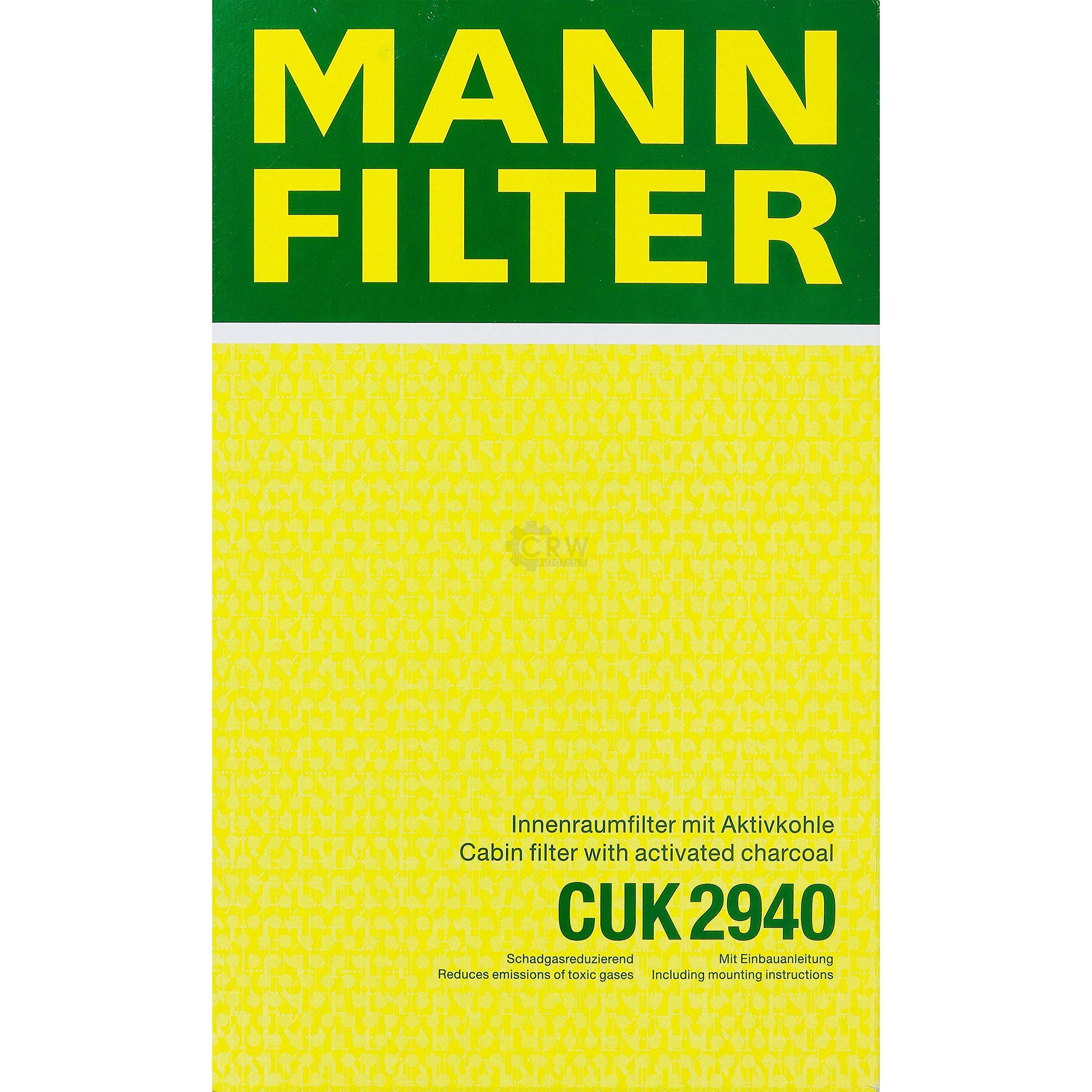 Paquete de inspección Kit de mantenimiento de filtros con filtro de aceite HU 711/51 x, filtro de aire C 3485/2, filtro de combustible WK 6031, filtro de habitáculo CUK 2940, anillo de