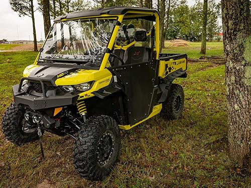 Miniatura 5 de SuperATV Guardabarros guardabarros para Can Am Defender HD 5/8/10/MAX (ver ajuste) | 2 guardabarros delanteros, 2 traseros | Se extiende 4 pulgadas