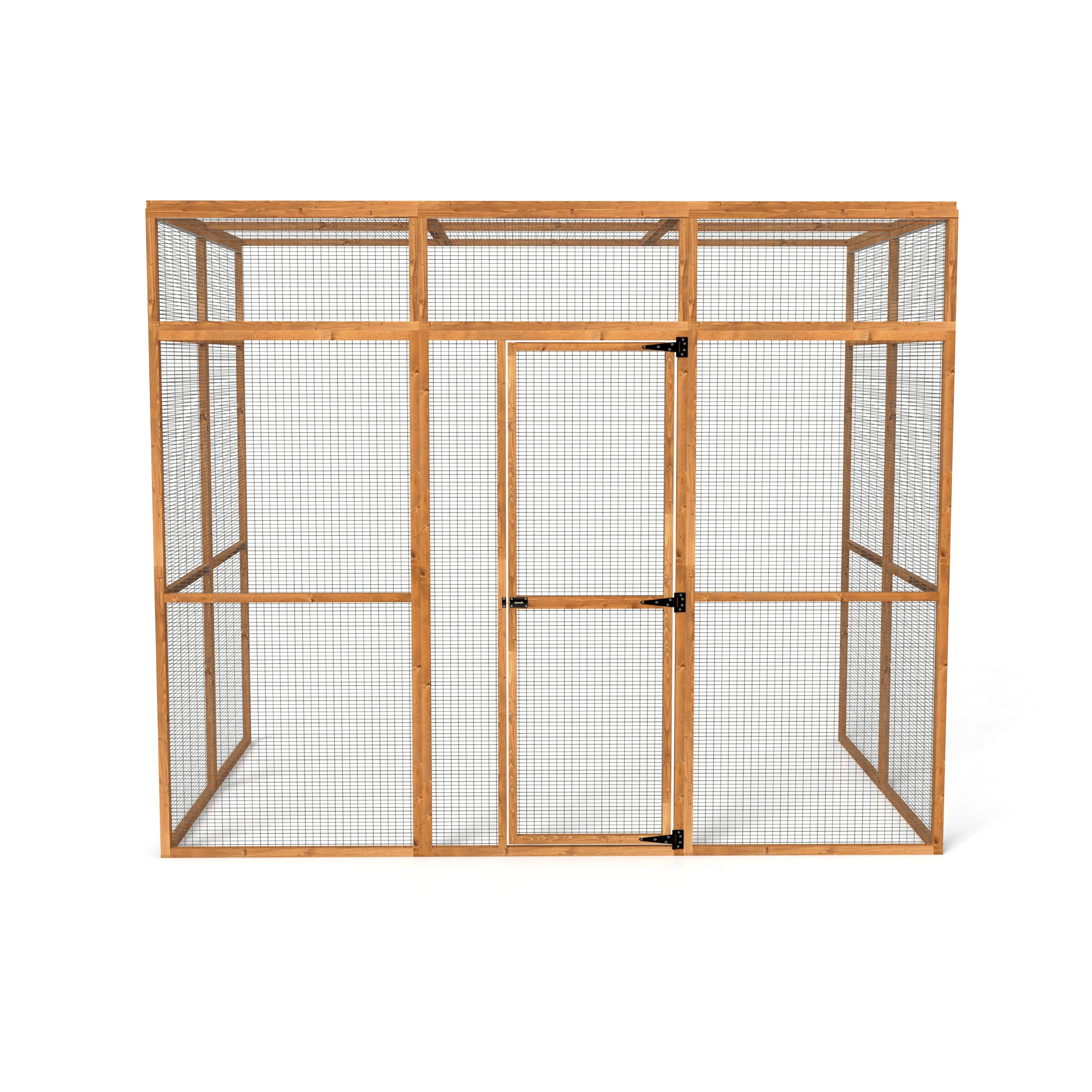 The Hutch Company 3 Sided Wingham Catio & Playpen – Outdoor Cat Enclosures, Shelves, Ramps & Accessories | Safe Outdoor Play for Cats 12 Different Sizes to suit all Homes (9ft│6ft│7.2ft)