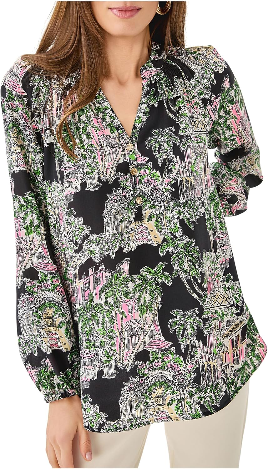 Lilly Pulitzer womens Etta Long Sleeve Top