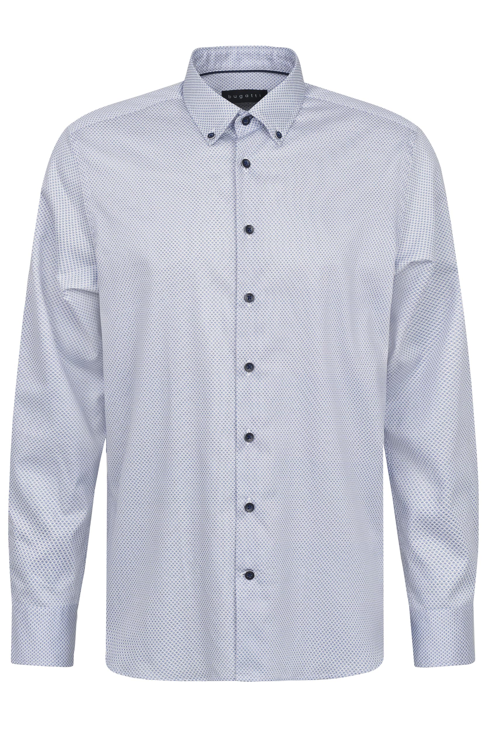 bugatti Men's 9350-78416c Button Down Shirt, 320-Light Blue, L