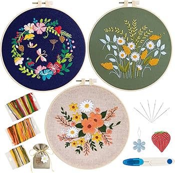 刺繍手毬10cm点セット Amazon | TuxFezug 刺繍キット 刺しゅう 手作り 刺繍セット DIY