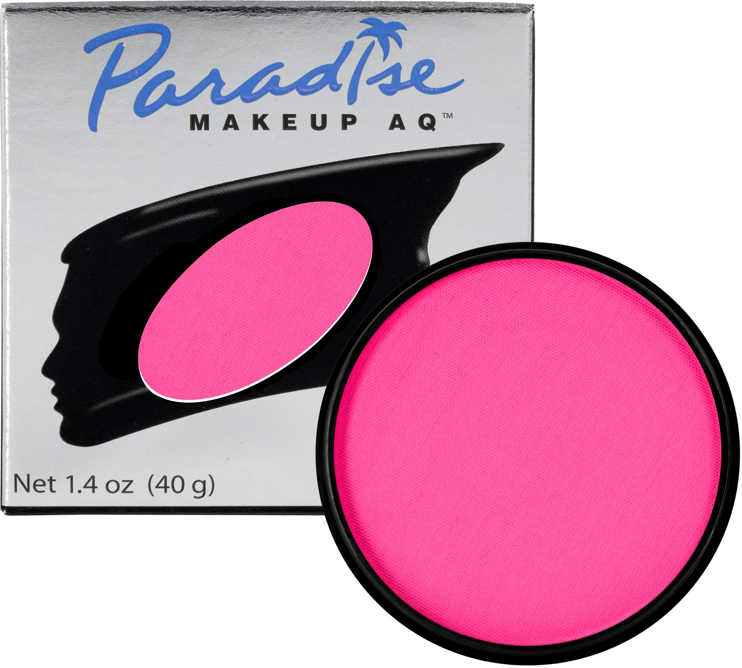 MehronMakeup Paradise Makeup AQ Face and Body Paint Pro Size | Perfect for, Special FX, Cosplay, and Halloween | Water Activated Face Paint & Body Paint 1.4 oz (40 g) (Light Pink)