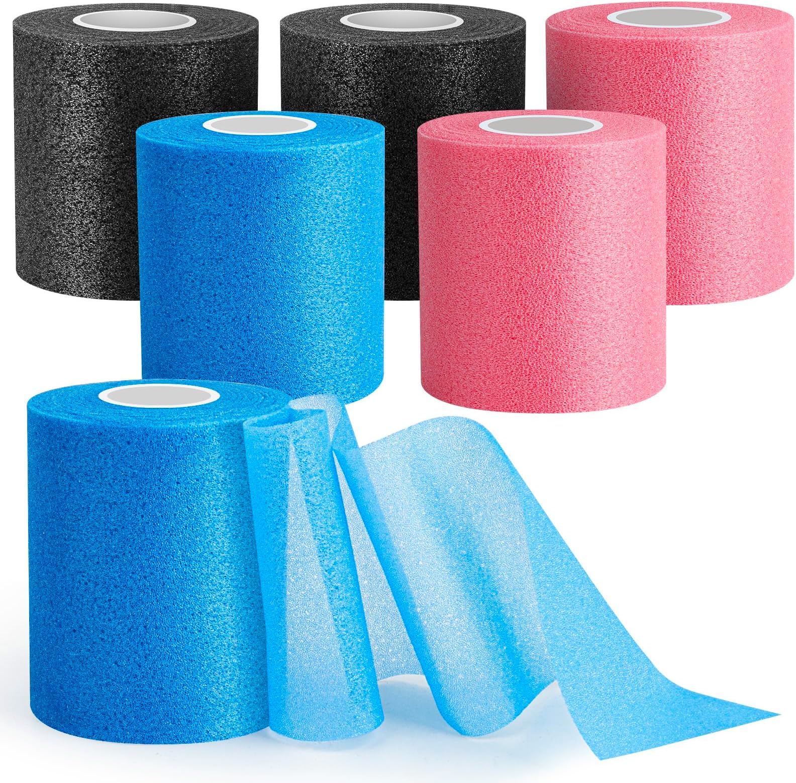 AYNAUHX 6 Pack Pre Wrap for Hair Soccer, Multi Color