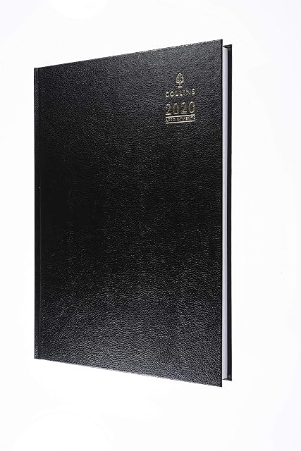 Collins Desk A4 Day to a Page with Appointments 2022 Diary - Black