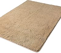 Vista 310 de Yeaban Juego de alfombras de baño verde manzana 2 piezas (20" x 32" y 17" x 24"), tapetes de baño de felpilla gruesa Alfombras de baño absorbentes