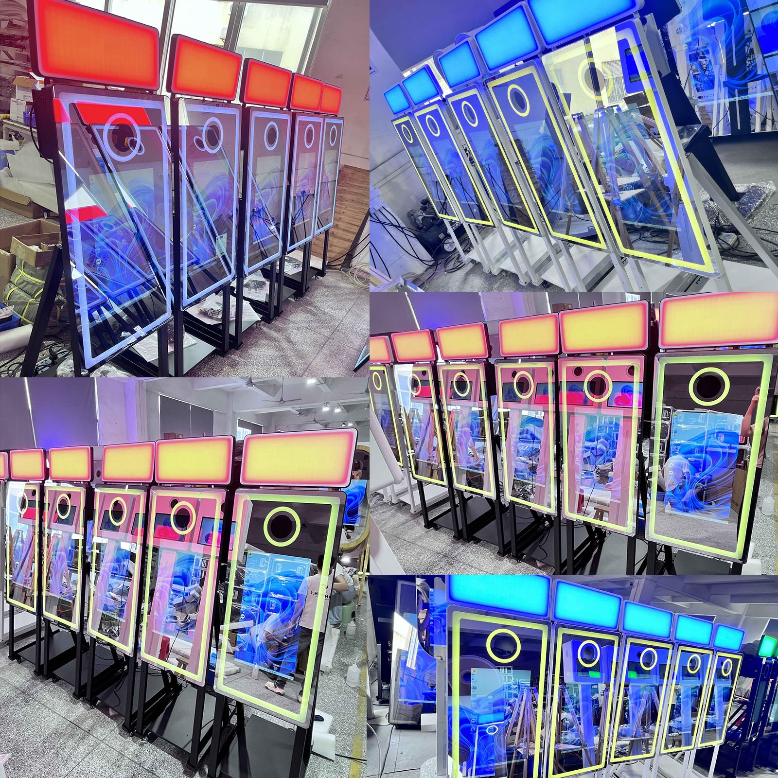 Cabina de fotos de espejo con pantalla táctil de 22 pulgadas, máquina de cabina de fotos réflex réflex digital de 40 pulgadas, máquina de fotos para bodas, fiestas, eventos (cabina de fotos