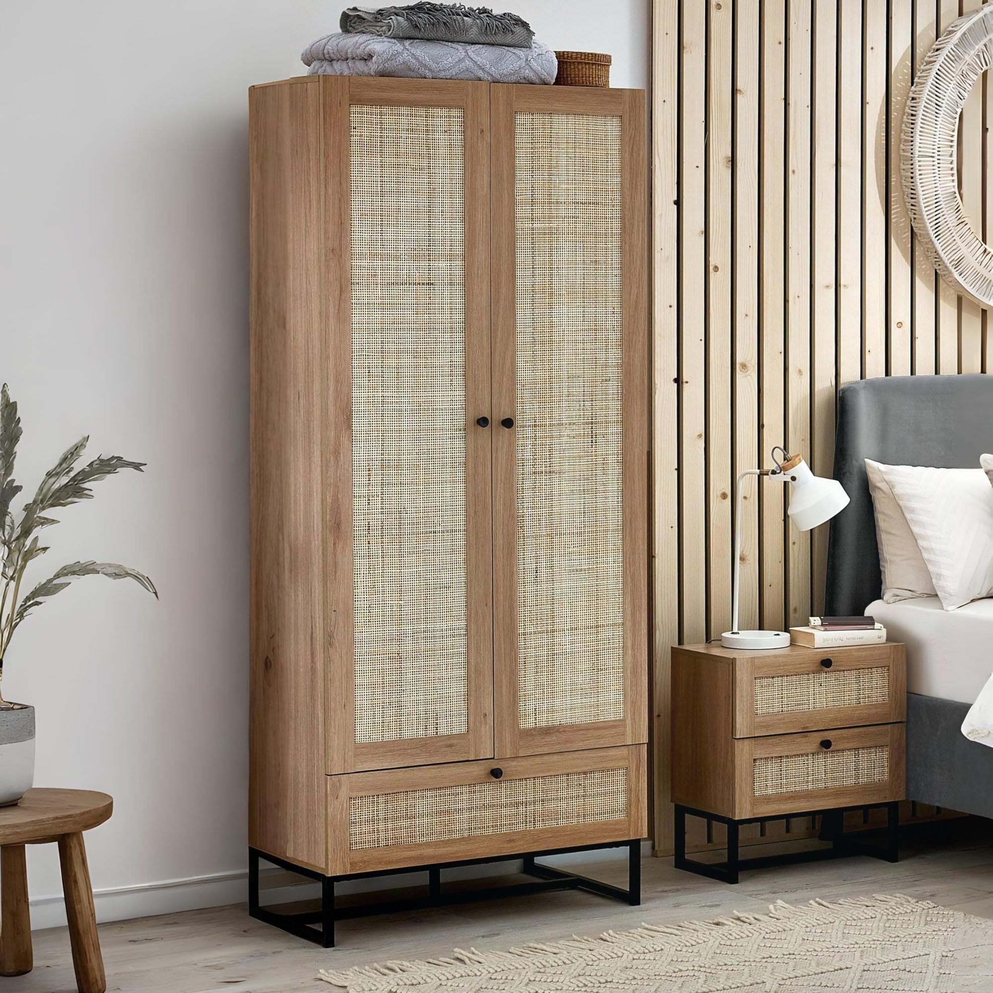 Julian Bowen Padstow 2 Door 1 Drawer WardrobeOak Effect from B&Q